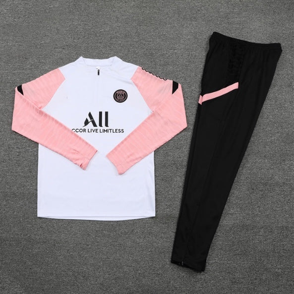 PSG training tracksuit 2023/24 white and pink