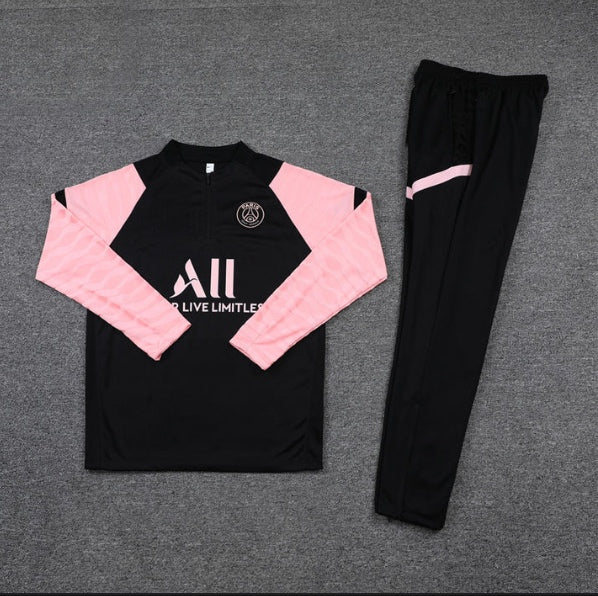 PSG training tracksuit 2023/24 black and pink