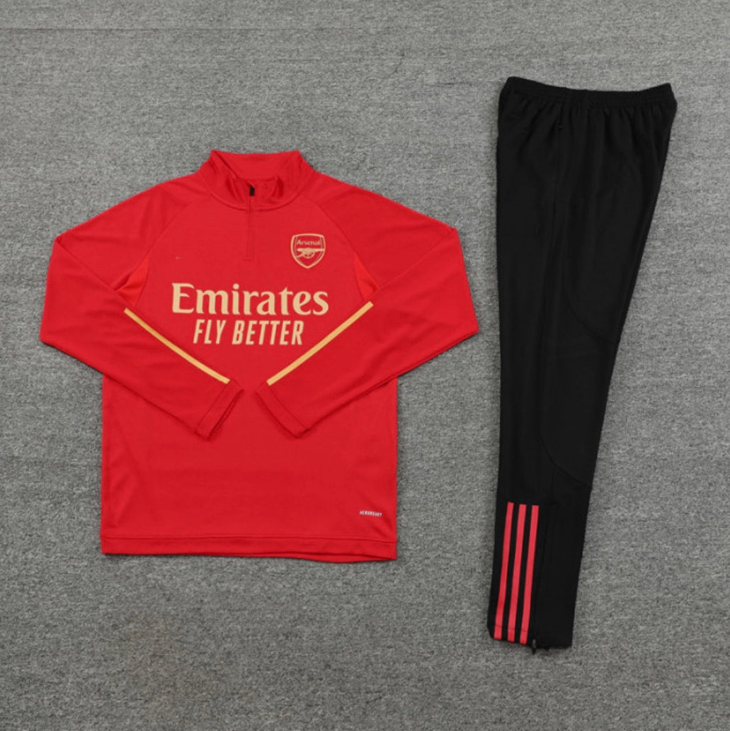 Arsenal training tracksuit 2023/24 red and black