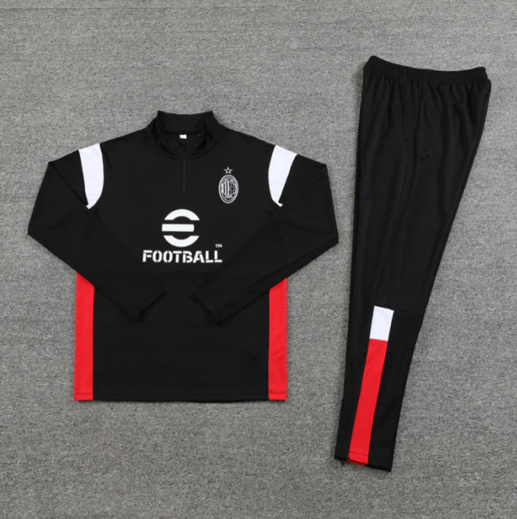 AC Milan training traksuit 2023/24 black, red and white