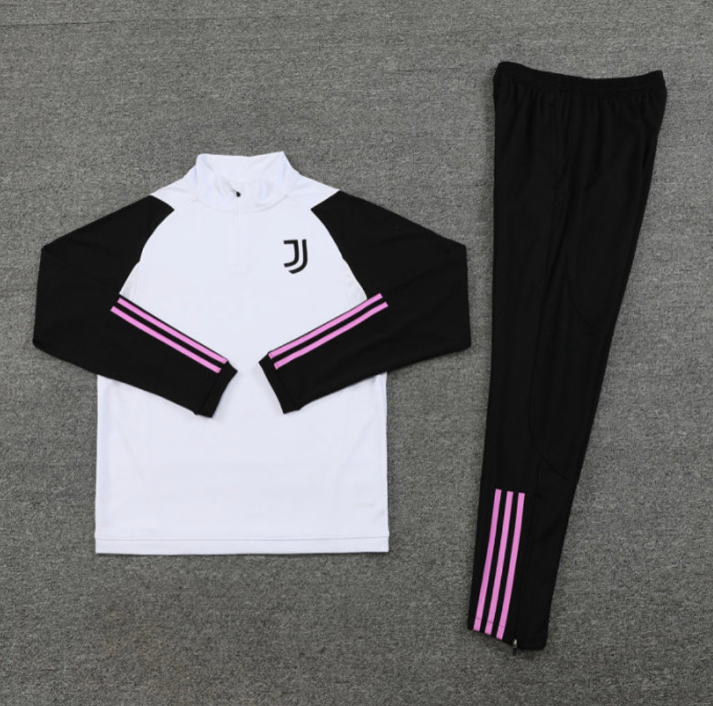 Juventus training tracksuit 2023/24 white and black