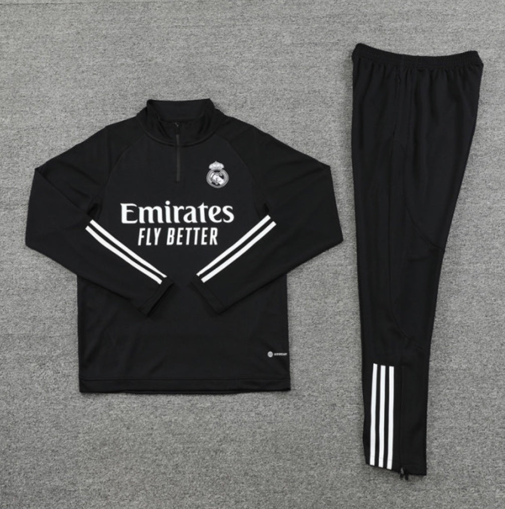 Real Madrid training tracksuit 2023/24 black