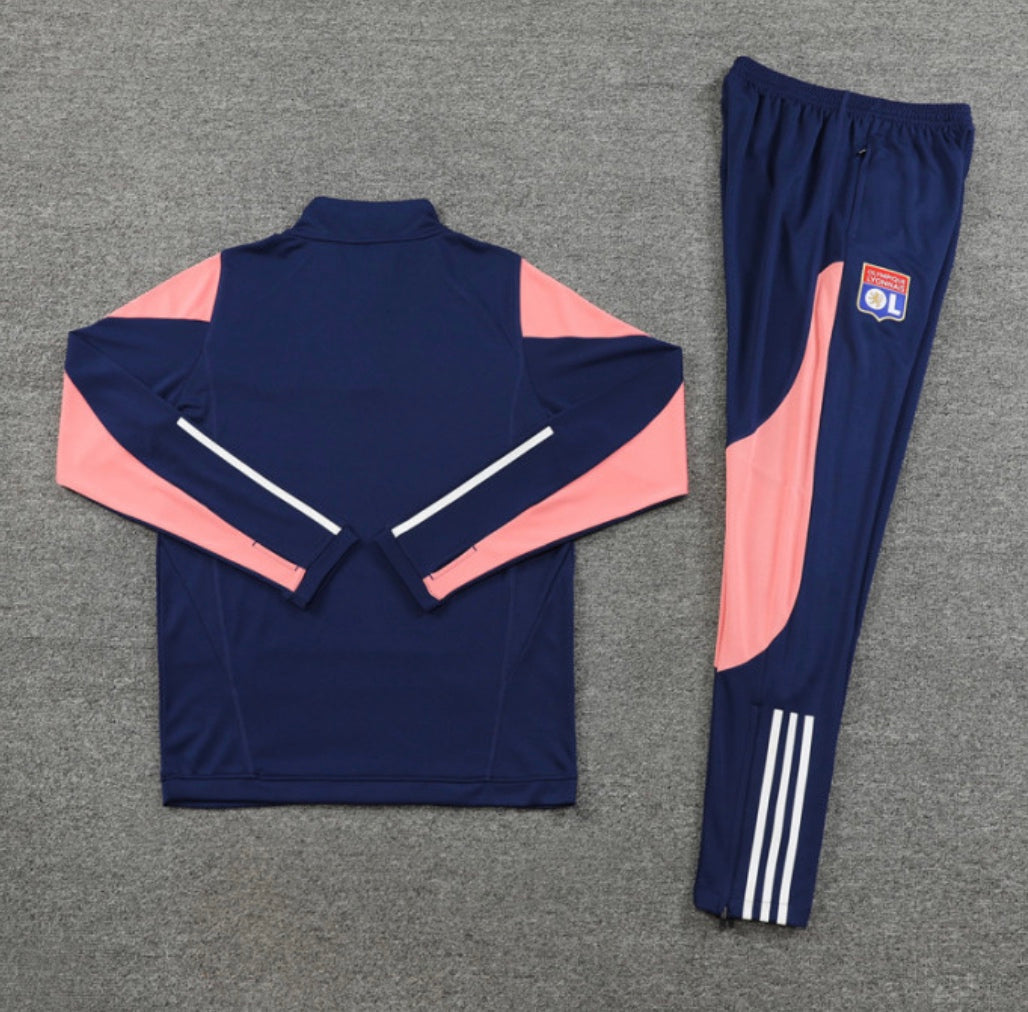 Lyon training tracksuit 2023/24 blue and pink