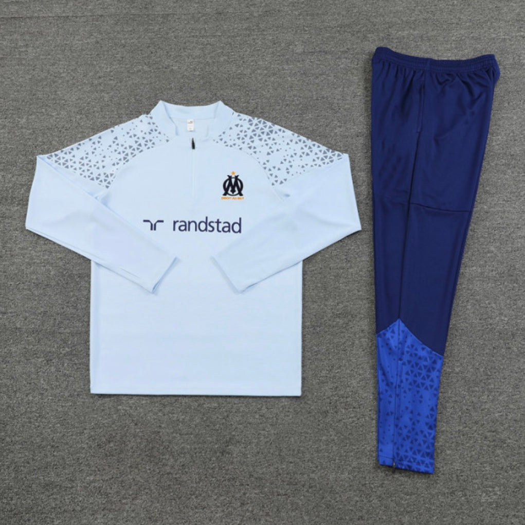 Marseille training tracksuit 2023/24 white and blue