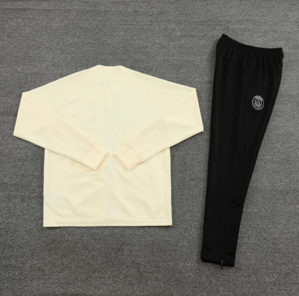 PSG training tracksuit 2023/24 beige and black