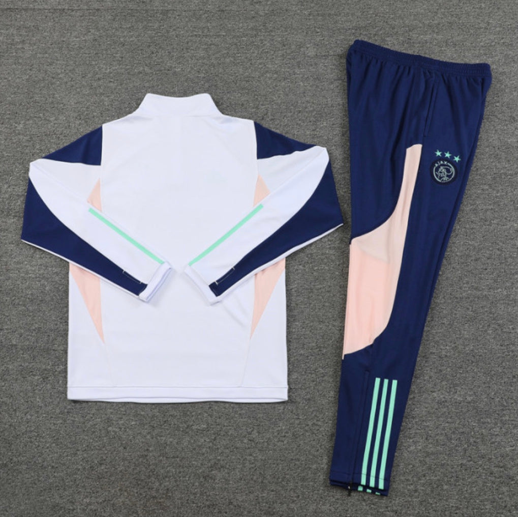 Ajax training tracksuit 2023/24 white and blue